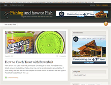 Tablet Screenshot of fishingandhowtofish.com